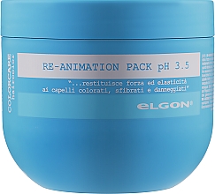 Reparierende Maske für geschädigtes Haar - Elgon Colorcare Re-Animation Pack pH 3.5 — Bild N1