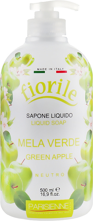 Flüssigseife Grüner Apfel - Parisienne Italia Fiorile Green Apple Liquid Soap — Bild N1