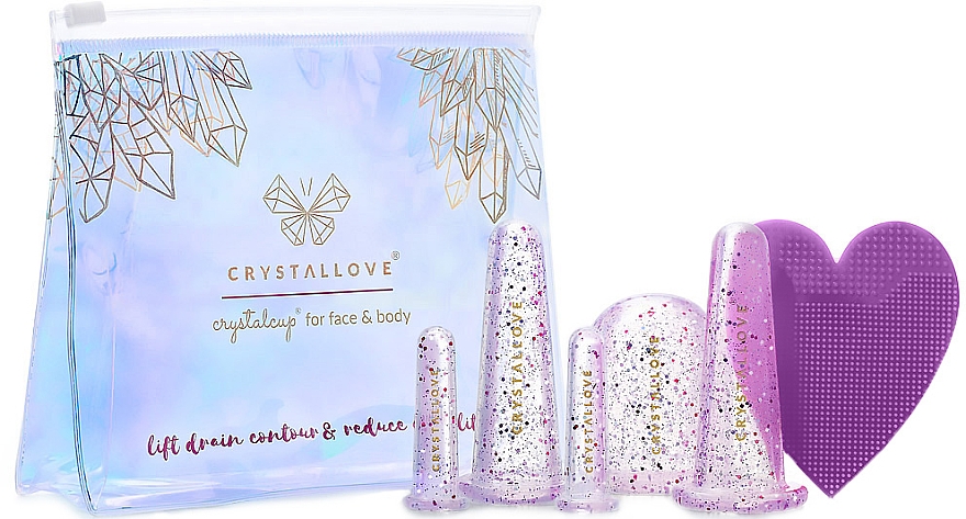 Silikon-Schröpfköpfe für Gesichts- und Körpermassage - Crystallove Crystalcup For Face & Body