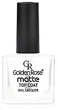Düfte, Parfümerie und Kosmetik Mattierender Nagelüberlack - Golden Rose Matte Top Coat