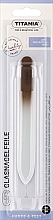 Nagelfeile aus Glas grau - Titania Nail File — Bild N1