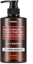 Pflegendes Shampoo gegen Haarausfall mit Koffein, Provitamin B5 und Kirschduft - Kundal Anti-Hair Loss& Scalp Care Scalp Shampoo Cherry Blossom — Bild N1