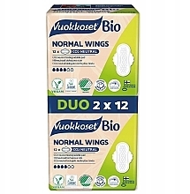 Damenbinden mit Flügeln 24 St. - Vuokkoset 100% Bio Normal Wings Duo — Bild N1