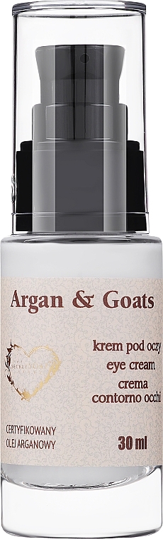 Augencreme mit Arganöl und Ziegenmilch 25+ - Soap&Friends Argan & Goats Eye Cream — Bild N1