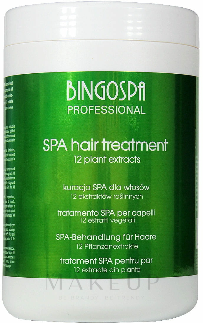 Haarkur mit 12 Pflanzenextrakten - BingoSpa Spa Treatment For Hair 12 Plant Extracts — Foto 1000 g