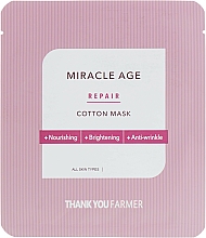Düfte, Parfümerie und Kosmetik Pflegende und aufhellende Anti-Falten Tuchmaske für das Gesicht - Thank You Farmer Mask