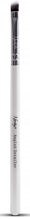 Augen- & Lippenpinsel - Nanshy Angled Detailer Brush Pearlescent White — Bild N1