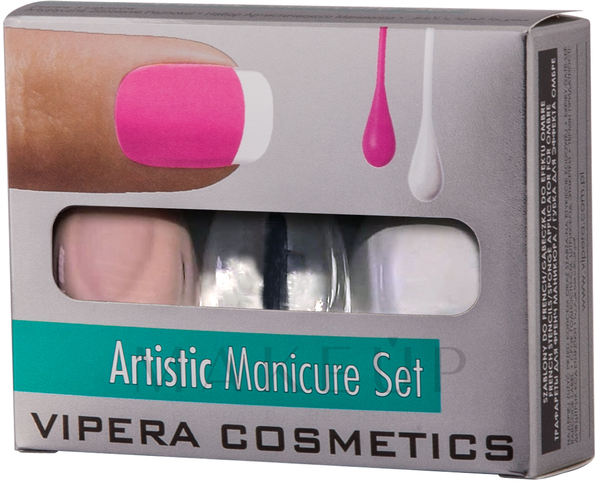 Nagelpflegeset - Vipera Artistic Manicure Set (Nagellack 3x5.5ml) — Bild 01 - Cute French