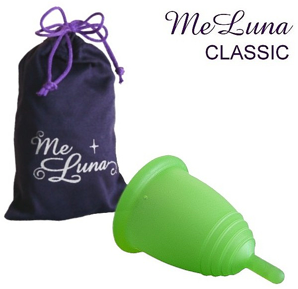 Menstruationstasse Größe L grün - MeLuna Classic Menstrual Cup — Bild N1
