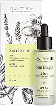 Düfte, Parfümerie und Kosmetik Sonnenschutzcreme und multiaktives Serum - Alkmie Sun Drops Sunscreen & Multi-Active Serum SPF 50