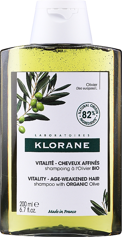 Vitalisierendes Shampoo mit Olive für schwaches Haar - Klorane Vitality Age-Weakened Organic Olive Hair Shampoo — Bild N1
