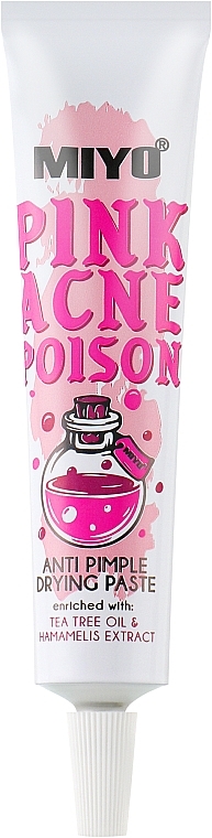 Anti-Akne Gesichtspaste mit Teebaumöl und Hamamelis-Extrakt - Miyo Pink Acne Poison — Bild N1