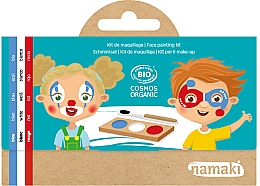Düfte, Parfümerie und Kosmetik Schminkset für Kinder - Namaki Clown & Harlequin Face Painting Kit (f/paint/7,5g + brush/1pc + acc/2pcs)