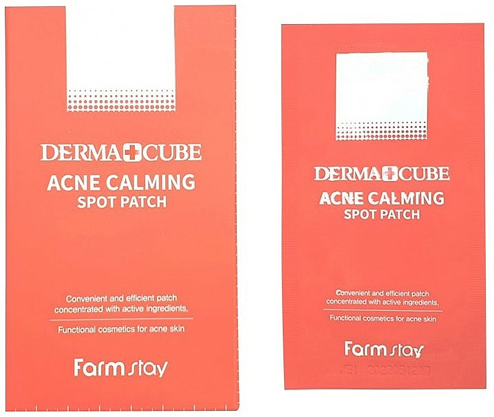 Beruhigende Anti-Akne Gesichtspatches für lokale Anwendung - FarmStay Derma Cube Acne Calming Spot Patch — Bild N1