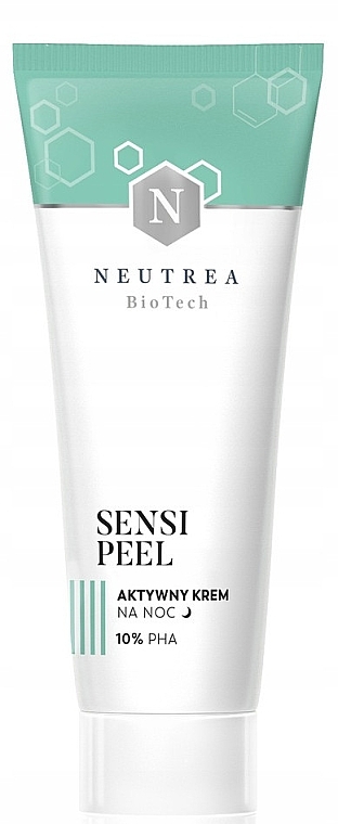 Nachtpeeling-Creme für das Gesicht mit 10% PHA-Säuren - Neutrea BioTech Sensi Peel Active Night Cream — Bild N1