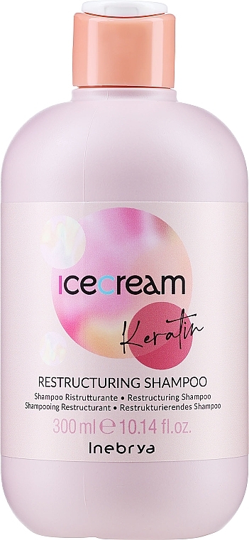 Restrukturierendes Shampoo mit Keratin - Inebrya Ice Cream Keratin Restructuring Shampoo  — Bild N1