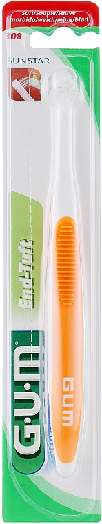 Zahnbürste End-Tuft weich orange - G.U.M Soft Toothbrush — Bild N1
