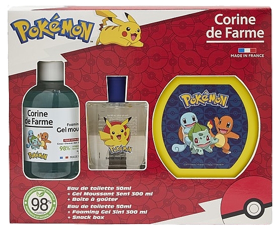 Corine De Farme Pokemon - Set (edt/50ml + sh/gel/300ml + acc/1pc)  — Bild N1