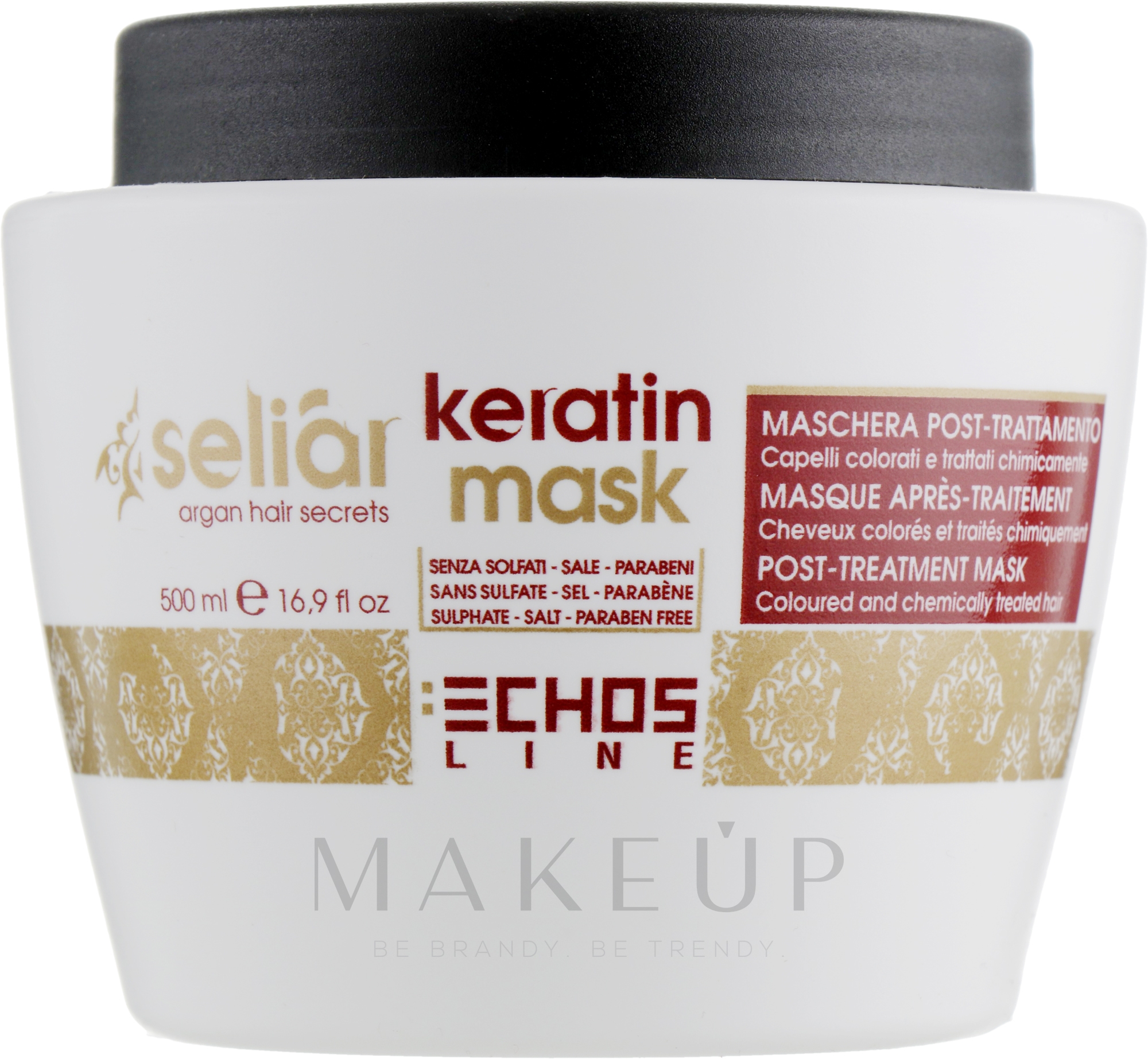 Keratin Haarmaske - Echosline Seliar Keratin Mask  — Bild 500 ml