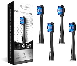 Bürstenköpfe für elektrische Zahnbürste schwarz 4 St. - Usmile Whitening Pro Brush Heads — Bild N1