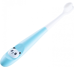 Kinderzahnbürste aus Mikrofaser weich blau - Kumpan M05 Microfiber Toothbrush Kids — Bild N1