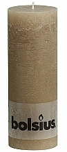 Düfte, Parfümerie und Kosmetik Dekorative Kerze in Zylinderform Rustic Pastel Beige 190x68 mm - Bolsius Candle