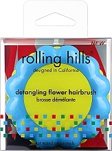 Kompakte Haarbürste Kamille gelb-blau - Rolling Hills Brosse Desenredar Flower — Bild N1