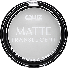 Mattierender Gesichtspuder - Quiz Cosmetics Matte Translucent Powder — Bild N2