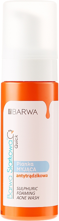 Anti-Akne Reinigungsschaum für das Gesicht mit Schwefel - Barwa Siarkowa Foam