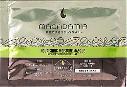 Düfte, Parfümerie und Kosmetik Feuchtigkeitsspendende Haarmaske mit Macadamia- und Arganöl für alle Haartypen - Macadamia Nourishing Moisture Masque (Probe)
