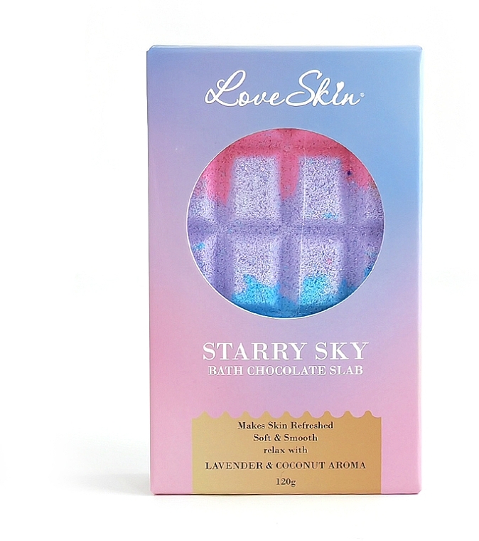 Badeschokolade Sternenhimmel - Love Skin Starry Sky Bath Chocolate Slab  — Bild N1