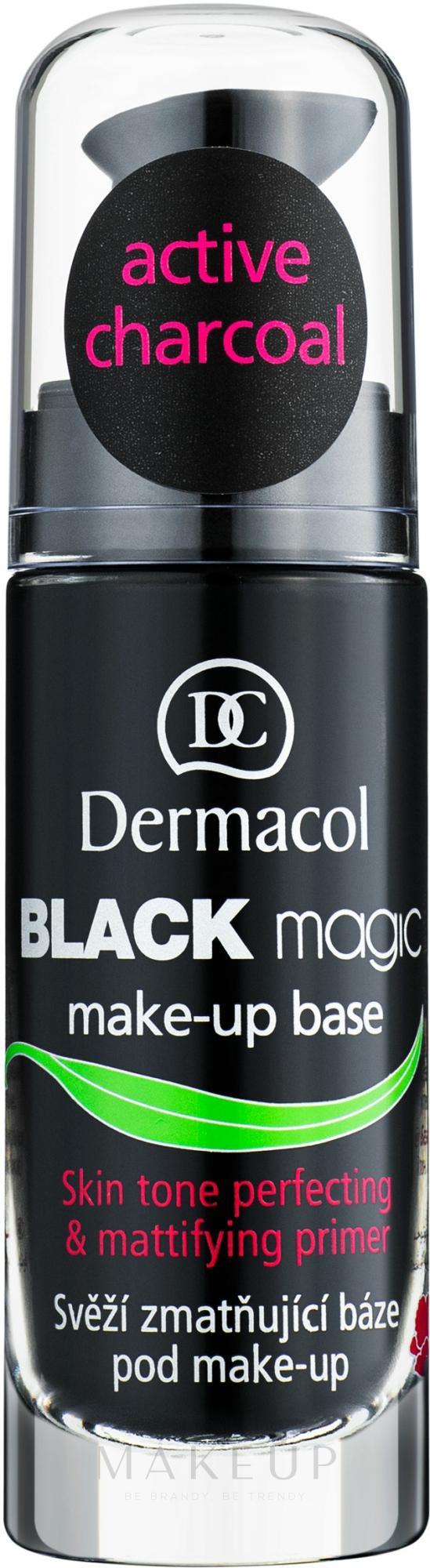 Entgiftende und mattierende Make-up Base mit Aktivkohle - Dermacol Black Magic Makeup Primer — Bild 20 ml