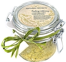 Zuckermelonen-Peeling mit grünem Tee - Natural Secrets Green Tea Scrub — Bild N1