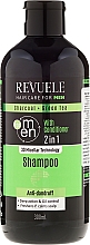 Düfte, Parfümerie und Kosmetik 2in1 Anti-Schuppen Shampoo & Duschgel für Männer - Revuele Men Charcoal + Green Tea 2in1 Shampoo