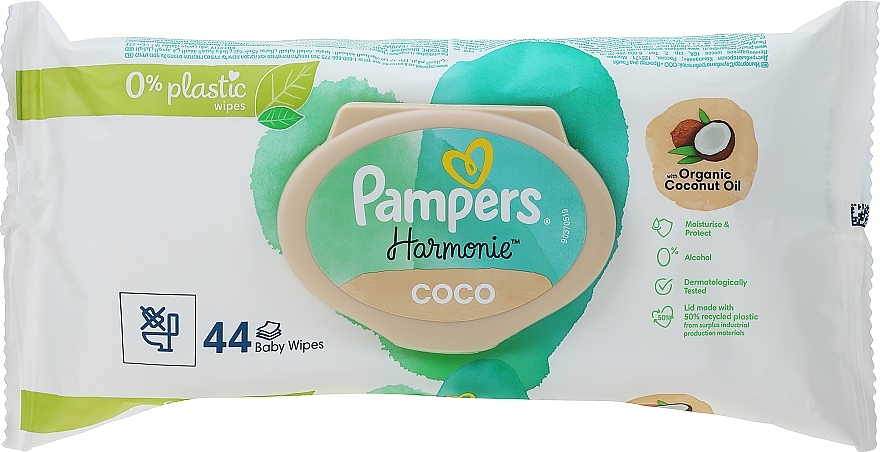 Feuchttücher für Babys 44 St. - Pampers Harmonie Coco Baby Wipes — Bild N1