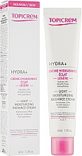 Leichte Feuchtigkeitspflege für strahlende Haut - Topicrem Hydra + Light Moisturizing Radiance Cream — Bild N2