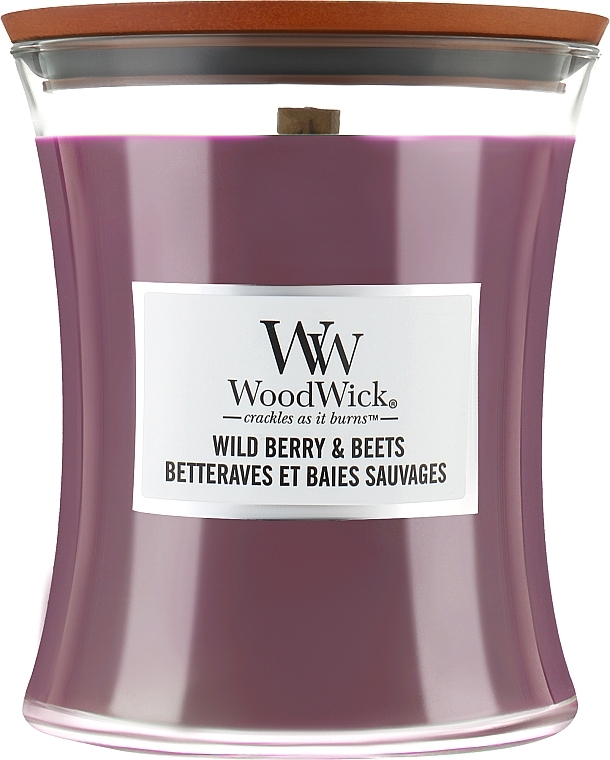 Duftkerze im Glas - Woodwick Hourglass Candle Wild Berry & Beets — Bild N3