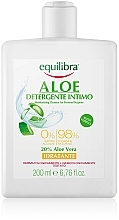 Feuchtigkeitsspendendes Gel für die Intimhygiene mit Aloe Vera - Equilibra Aloe Moisturizing Cleanser For Personal Hygiene — Bild N2