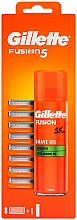 Set - Gillette Fusion (sh/gel/200ml + blades/8szt) — Bild N1