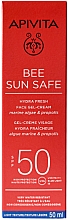 Sonnenschutzgel für das Gesicht mit Algen und Propolis - Apivita Bee Sun Safe Hydra Fresh Face Gel-Cream SPF50 — Bild N2