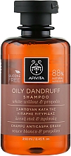 Anti-Schuppen Shampoo mit weißer Weide und Propolis - Apivita Shampoo For Oily Dandruff With White Willow Propolis — Bild N1