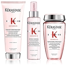 Düfte, Parfümerie und Kosmetik Set - Kerastase Genesis (Shampoo 250ml + Conditioner 200ml + Serum 150ml) 