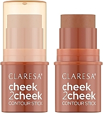 Cremiger Bronzerstift - Claresa Cheek2cheek Contour Stick  — Bild N1