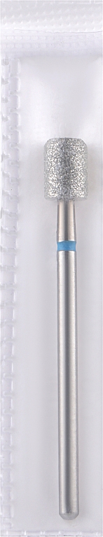 Diamant-Nagelfräser Abgeschrägter Zylinder L-7 mm 5,0 mm blau - Head The Beauty Tools — Bild N1