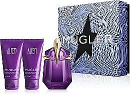 Düfte, Parfümerie und Kosmetik Mugler Alien - Duftset (Eau de Parfum 30ml + Körperlotion 50ml + Duschmilk 50ml)