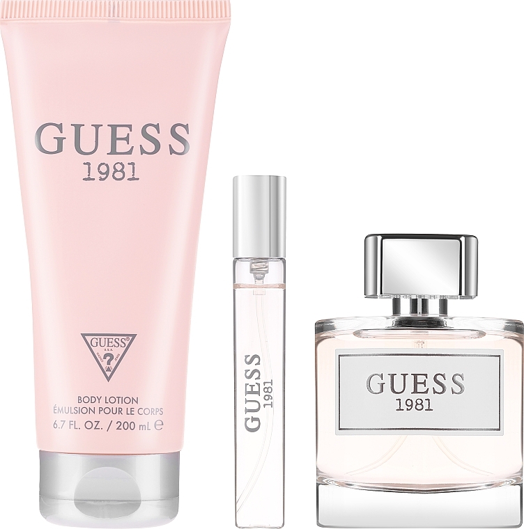 Guess Guess 1981 - Set (Eau de Toilette/100 ml + Körperlotion/200 ml + Eau de Toilette/15 ml) — Bild N2