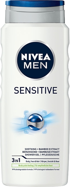 Duschgel "Sensitive" für Männer - NIVEA Men Sensitive Shower Gel — Bild N1