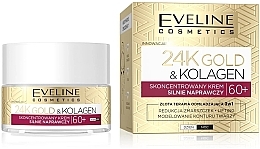Revitalisierende Gesichtscreme - Eveline Cosmetics 24K Gold&Kollagen Revitalizing Cream 60+ — Bild N1