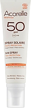 Düfte, Parfümerie und Kosmetik Bio Sonnenschutzspray für empfindliche Haut SPF 50 - Acorelle Sun Spray High Protection Sensitive Skins