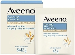 Düfte, Parfümerie und Kosmetik Aveeno Soothing Bath Soak Oat Bath Sachets  - Beruhigendes Badepulver parfümfrei